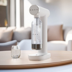 Μηχανή σόδας SMEG Collezione SKC01WHM, 800 ml, CO2, Βαλβίδα ασφαλείας, Δίσκος αποστράγγισης, Χειροκίνητη, Λευκό ματ