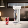 Машина за сода SMEG Collezione SKC01WHM, 800 мл, CO2, Предпазен клапан, Тавичка за отцеждане, Ръчна, Бял мат