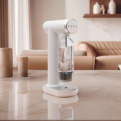 Μηχανή σόδας SMEG Collezione SKC01WHM, 800 ml, CO2, Βαλβίδα ασφαλείας, Δίσκος αποστράγγισης, Χειροκίνητη, Λευκό ματ
