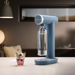 Μηχανή σόδας SMEG Collezione SKC01SBM, 800 ml, CO2, Βαλβίδα ασφαλείας, Δίσκος αποστράγγισης, Χειροκίνητη, Μπλε