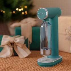 Aparat de preparare apa carbogazoaza / sifon SMEG Collezione SKC01EGM, 800 ml, CO2, Supapa de siguranta, Tava de scurgere, Actionare manuala, Verde
