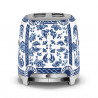 Τοστιέρα SMEG Dolce & Gabbana Blu Mediterraneo TSF01DGBEU, 950 W, 2 φέτες, 6 επίπεδα, Δοχείο για ψίχουλα, Ενσωματωμένο καλώδιο, Ανοξείδωτο ατσάλι, Μπλε
