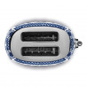 Тостер за хляб SMEG Dolce & Gabbana Blu Mediterraneo TSF01DGBEU, 950W, 2 филии, 6 нива, Тавичка за трохи, Вграден кабел, Неръждаема стомана, Син