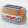 Prajitor de paine SMEG Dolce & Gabbana Sicily is my Love! TSF02DGEU, 1500 W, 4 felii, 6 trepte, Tava pentru firimituri, Cablu integrat, Otel inoxidabil, Multicolor