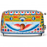 Prajitor de paine SMEG Dolce & Gabbana Sicily is my Love! TSF02DGEU, 1500 W, 4 felii, 6 trepte, Tava pentru firimituri, Cablu integrat, Otel inoxidabil, Multicolor