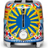 Prajitor de paine SMEG Dolce & Gabbana Sicily is my Love! TSF02DGEU, 1500 W, 4 felii, 6 trepte, Tava pentru firimituri, Cablu integrat, Otel inoxidabil, Multicolor