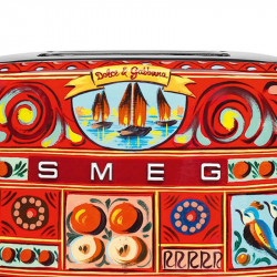 SMEG Dolce & Gabbana Sicily is my Love! TSF01DGEU Toaster, 950W, 2 slices, 6 settings, Crumb tray, Retractable cord, Stainless steel, Multicolor