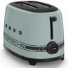Prajitor de paine SMEG 50's Style Porsche TSF01PSGEU, 950 W, 2 felii, 6 trepte, Tava pentru firimituri, Cablu integrat, Otel inoxidabil, Verde