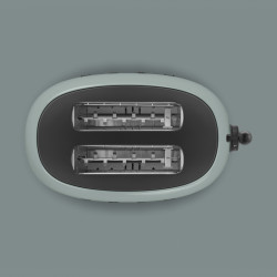 Prajitor de paine SMEG 50's Style Porsche TSF01PSGEU, 950 W, 2 felii, 6 trepte, Tava pentru firimituri, Cablu integrat, Otel inoxidabil, Verde