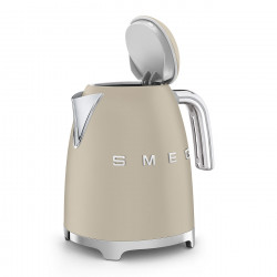 Cana electrica SMEG KLF03MLMEU, 2400 W, 1,7 l, Baza rotativa la 360°, Finisaj mat, Bej