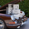 Prajitor de paine SMEG 50's Style Porsche TSF01PCWEU, 950 W, 2 felii, 6 trepte, Tava pentru firimituri, Cablu integrat, Otel inoxidabil, Alb