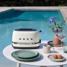 Τοστιέρα SMEG 50's Style Porsche TSF01PCWEU, 950 W, 2 φέτες, 6 επίπεδα, Δίσκος για ψίχουλα, Ενσωματωμένο καλώδιο, Ανοξείδωτο ατσάλι, Λευκό