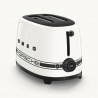Prajitor de paine SMEG 50's Style Porsche TSF01PCWEU, 950 W, 2 felii, 6 trepte, Tava pentru firimituri, Cablu integrat, Otel inoxidabil, Alb