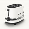 Prajitor de paine SMEG 50's Style Porsche TSF01PCWEU, 950 W, 2 felii, 6 trepte, Tava pentru firimituri, Cablu integrat, Otel inoxidabil, Alb