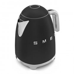 Cana electrica SMEG KLF03BLMEU, 2400 W, 1,7 l, Baza rotativa la 360°, Finisaj mat, Negru