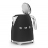 Ηλεκτρική κανάτα SMEG KLF03BLMEU, 2400 W, 1,7 λ, βάση 360°, ματ φινίρισμα, μαύρο