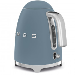 SMEG KLF03SBMEU elektromos vízforraló, 2400 W, 1,7 l, 360°-os talp, matt bevonat, viharos kék