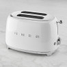 Prajitor de paine SMEG 50's Style TSF01WHEU, 950 W, 2 felii, 6 trepte, Tava pentru firimituri, Cablu integrat, Otel inoxidabil, Alb