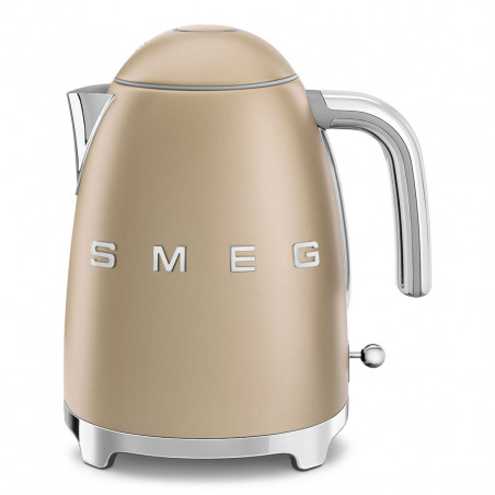 Електрическа кана SMEG KLF03CHMEU, 2400 W, 1.7 л, 360° основа, Матово покритие, Шампанско