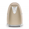 Cana electrica SMEG KLF03CHMEU, 2400 W, 1,7 l, Baza rotativa la 360°, Finisaj mat, Sampanie
