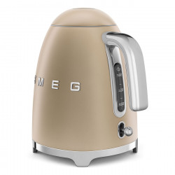 Ηλεκτρική κανάτα SMEG KLF03CHMEU, 2400 W, 1,7 λ, βάση 360°, ματ φινίρισμα, χρώμα σαμπάνιας