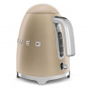 Cana electrica SMEG KLF03CHMEU, 2400 W, 1,7 l, Baza rotativa la 360°, Finisaj mat, Sampanie
