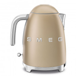 Cana electrica SMEG KLF03CHMEU, 2400 W, 1,7 l, Baza rotativa la 360°, Finisaj mat, Sampanie