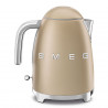 Ηλεκτρική κανάτα SMEG KLF03CHMEU, 2400 W, 1,7 λ, βάση 360°, ματ φινίρισμα, χρώμα σαμπάνιας