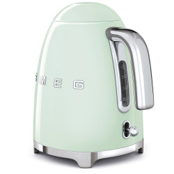 Ηλεκτρική κανάτα SMEG KLF03PGEU, 2400 W, 1,7 λ, βάση 360°, γυαλιστερό φινίρισμα, παστέλ πράσινο
