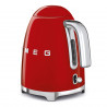 Cana electrica SMEG KLF03RDEU, 2400 W, 1,7 l, Baza rotativa la 360°, Finisaj lucios, Rosu