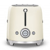 Prajitor de paine SMEG 50's Style TSF01CREU, 950 W, 2 felii, 6 trepte, Tava pentru firimituri, Cablu integrat, Otel inoxidabil, Crem