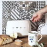 Тостер за хляб SMEG 50's Style TSF01CREU, 950W, 2 филии, 6 нива, Тавичка за трохи, Вграден кабел, Неръждаема стомана, Кремав