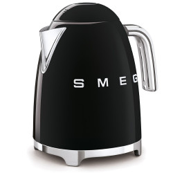Cana electrica SMEG KLF03BLEU, 2400 W, 1,7 l, Baza rotativa la 360°, Finisaj lucios, Negru