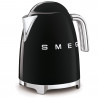Cana electrica SMEG KLF03BLEU, 2400 W, 1,7 l, Baza rotativa la 360°, Finisaj lucios, Negru
