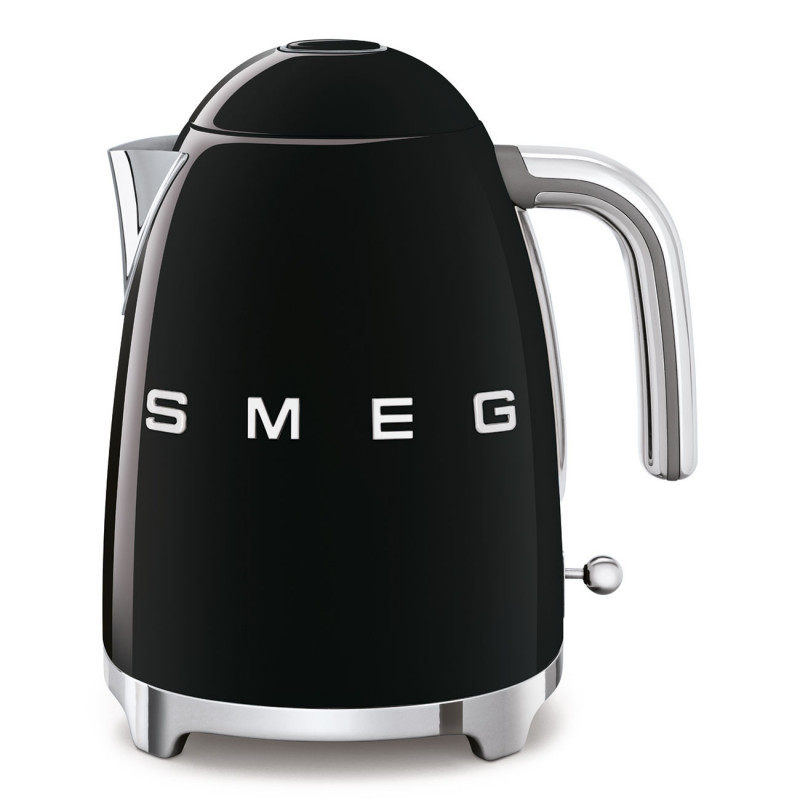 Cana electrica SMEG KLF03BLEU, 2400 W, 1,7 l, Baza rotativa la 360°, Finisaj lucios, Negru