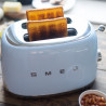 SMEG 50's Style TSF01PBEU Toaster, 950W, 2-slice, 6 settings, Crumb tray, Retractable cord, Stainless steel, Blue