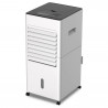 Охладител и овлажнител за въздух с функция отопление NostroLux NL51761AH, 65-2000W, 6 л, 3 режима, Таймер, Воден филтър, Осцилация, Дистанционно, Колелца, Бял