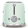 Prajitor de paine SMEG 50's Style TSF01PGEU, 950 W, 2 felii, 6 trepte, Tava pentru firimituri, Cablu integrat, Otel inoxidabil, Verde