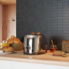 Тостер за хляб SMEG 50's Style TSF01SSEU, 950W, 2 филии, 6 нива, Тавичка за трохи, Вграден кабел, Неръждаема стомана, Сребрист