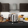 Тостер за хляб SMEG 50's Style TSF01SSEU, 950W, 2 филии, 6 нива, Тавичка за трохи, Вграден кабел, Неръждаема стомана, Сребрист