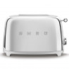Тостер за хляб SMEG 50's Style TSF01SSEU, 950W, 2 филии, 6 нива, Тавичка за трохи, Вграден кабел, Неръждаема стомана, Сребрист