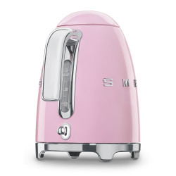 Cana electrica SMEG KLF03PKEU, 2400 W, 1,7 l, Baza rotativa la 360°, Finisaj lucios, Roz