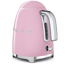 Cana electrica SMEG KLF03PKEU, 2400 W, 1,7 l, Baza rotativa la 360°, Finisaj lucios, Roz