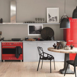 Тостер за хляб SMEG 50's Style TSF01BLEU, 950W, 2 филии, 6 нива, Тавичка за трохи, Вграден кабел, Неръждаема стомана, Черен