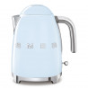 Електрическа кана SMEG KLF03PBEU, 2400 W, 1.7 л, 360° основа, Гланцово покритие, Пастелно син