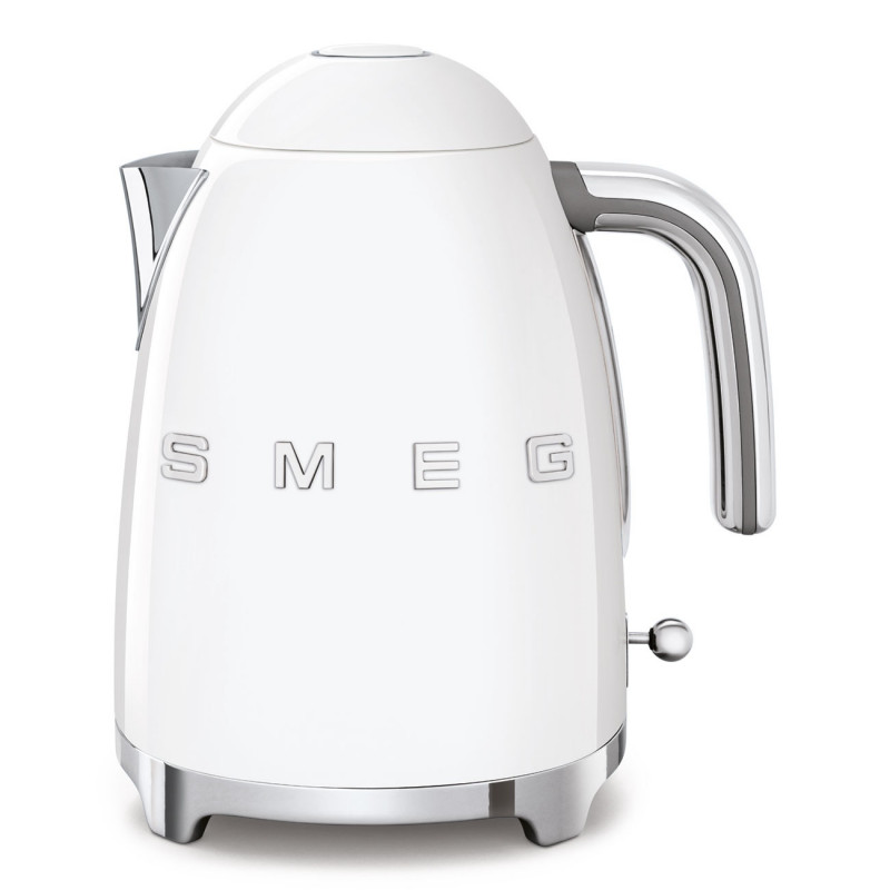 Ηλεκτρική κανάτα SMEG KLF03WHEU, 2400 W, 1,7 λίτρα, βάση 360°, γυαλιστερό φινίρισμα, λευκό