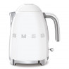 SMEG KLF03WHEU Electric Kettle, 2400 W, 1.7 L, 360° Base, Glossy Finish, White
