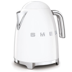 Ηλεκτρική κανάτα SMEG KLF03WHEU, 2400 W, 1,7 λίτρα, βάση 360°, γυαλιστερό φινίρισμα, λευκό