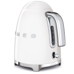 Електрическа кана SMEG KLF03WHEU, 2400 W, 1.7 л, 360° основа, Гланцово покритие, Бял