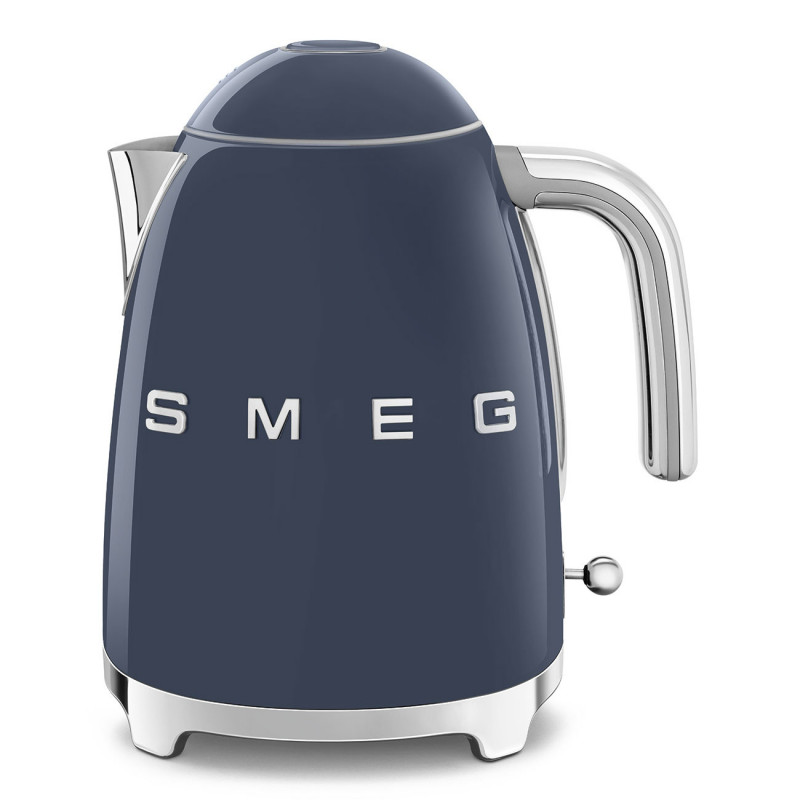 Електрическа кана SMEG KLF03NBEU, 2400 W, 1.7 л, 360° основа, Гланцово покритие, Морско синьо